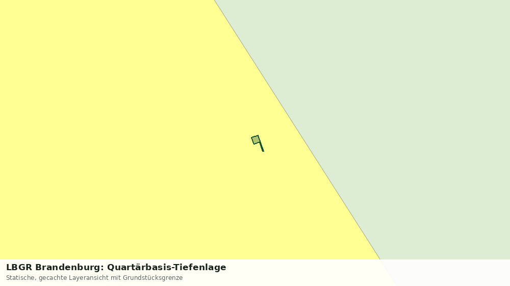 Statische Kartenansicht: LBGR Brandenburg: Quartärbasis-Tiefenlage