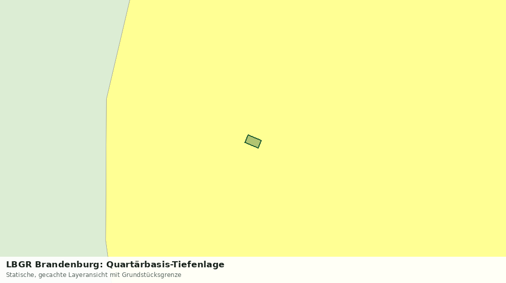Statische Kartenansicht: LBGR Brandenburg: Quartärbasis-Tiefenlage