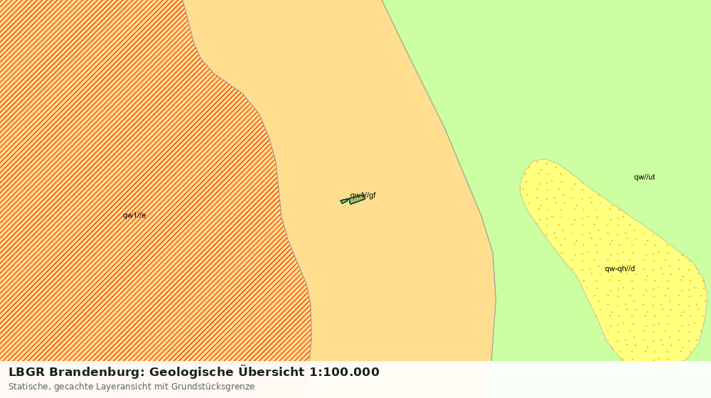 Statische Kartenansicht: LBGR Brandenburg: Geologische Übersicht 1:100.000