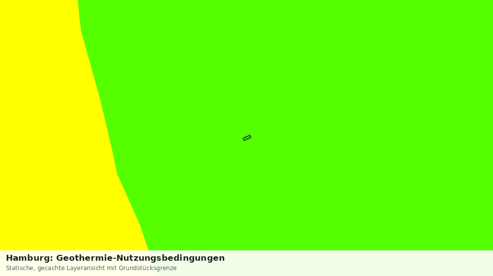 Statische Kartenansicht: Hamburg: Geothermie-Nutzungsbedingungen