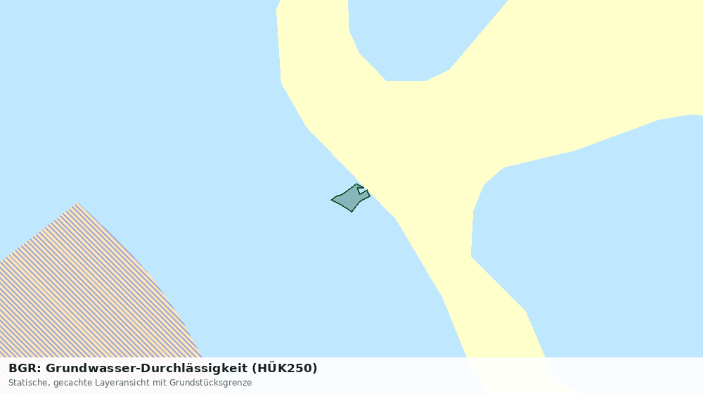 Statische Kartenansicht: BGR: Grundwasser-Durchlässigkeit (HÜK250)
