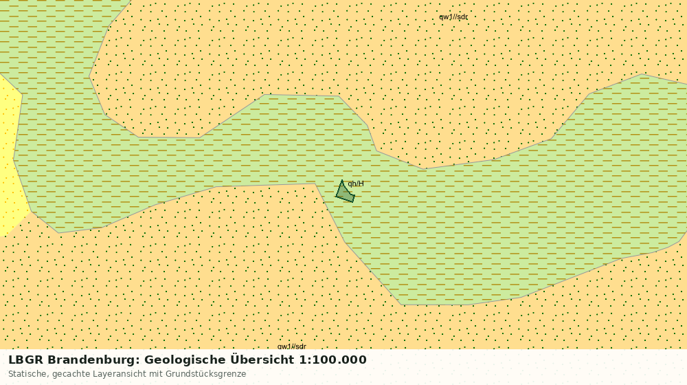 Statische Kartenansicht: LBGR Brandenburg: Geologische Übersicht 1:100.000