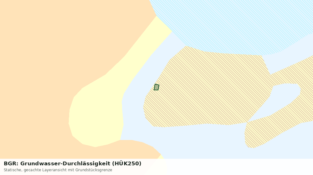 Statische Kartenansicht: BGR: Grundwasser-Durchlässigkeit (HÜK250)