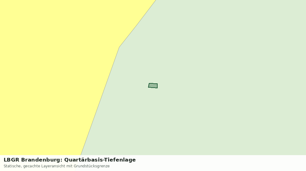 Statische Kartenansicht: LBGR Brandenburg: Quartärbasis-Tiefenlage