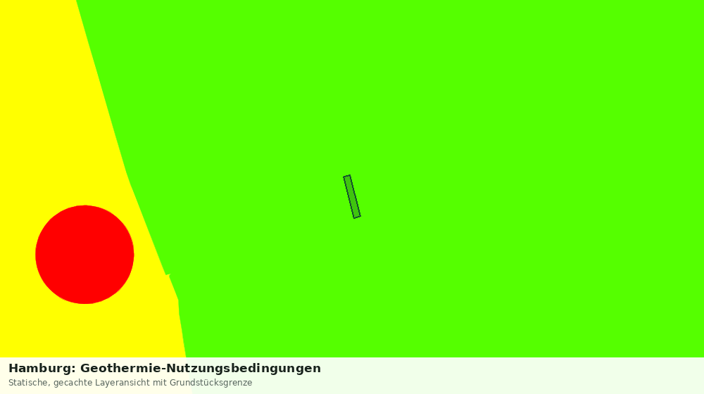 Statische Kartenansicht: Hamburg: Geothermie-Nutzungsbedingungen