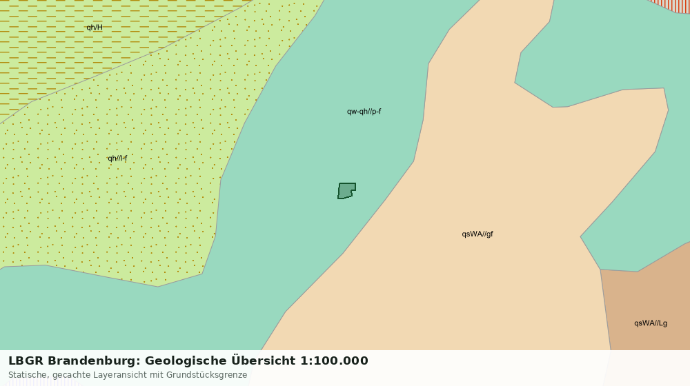 Statische Kartenansicht: LBGR Brandenburg: Geologische Übersicht 1:100.000