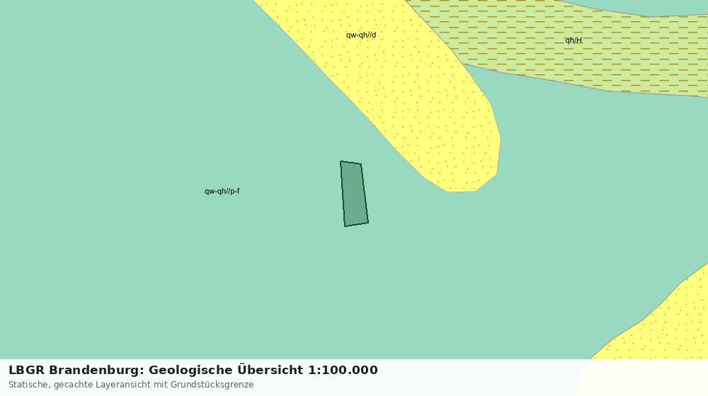 Statische Kartenansicht: LBGR Brandenburg: Geologische Übersicht 1:100.000