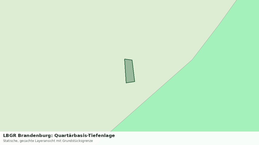 Statische Kartenansicht: LBGR Brandenburg: Quartärbasis-Tiefenlage
