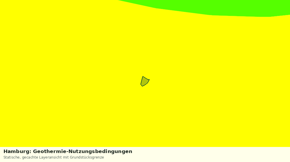 Statische Kartenansicht: Hamburg: Geothermie-Nutzungsbedingungen