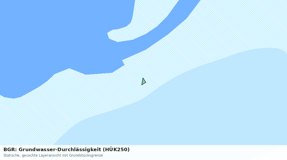 Statische Kartenansicht: BGR: Grundwasser-Durchlässigkeit (HÜK250)