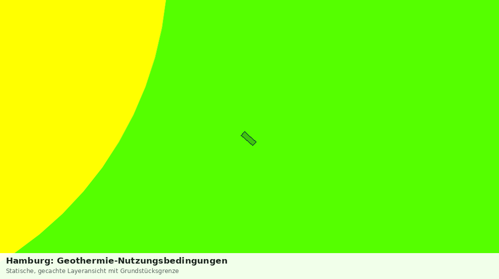 Statische Kartenansicht: Hamburg: Geothermie-Nutzungsbedingungen