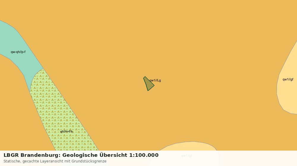 Statische Kartenansicht: LBGR Brandenburg: Geologische Übersicht 1:100.000