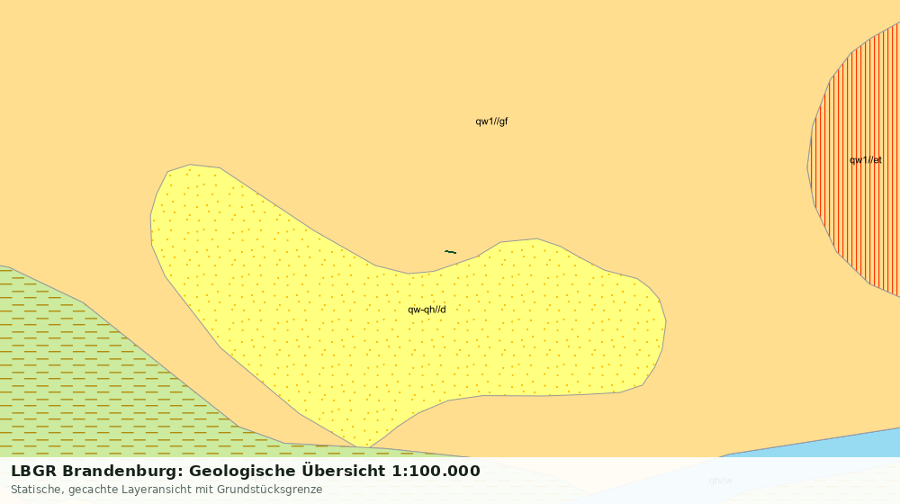 Statische Kartenansicht: LBGR Brandenburg: Geologische Übersicht 1:100.000