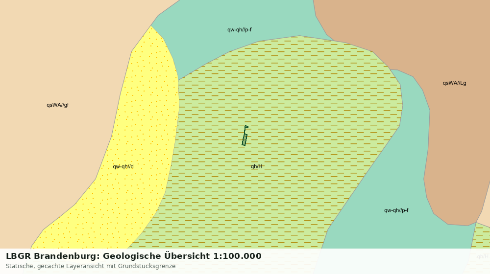 Statische Kartenansicht: LBGR Brandenburg: Geologische Übersicht 1:100.000