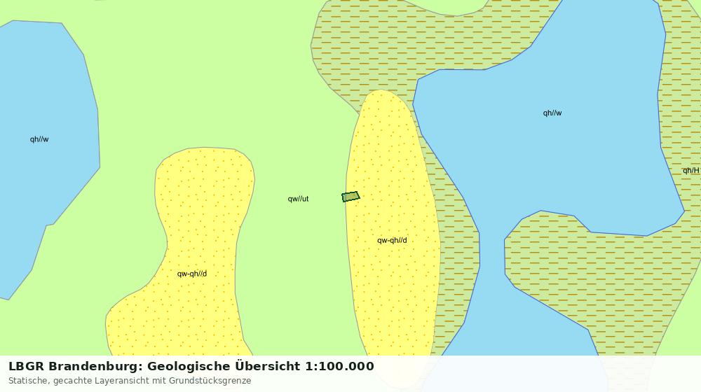 Statische Kartenansicht: LBGR Brandenburg: Geologische Übersicht 1:100.000