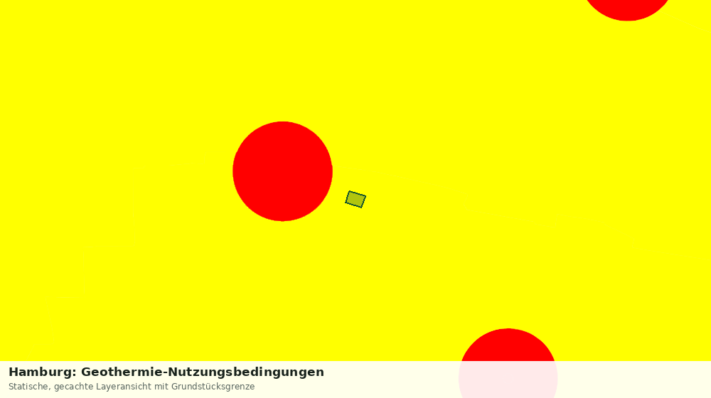 Statische Kartenansicht: Hamburg: Geothermie-Nutzungsbedingungen