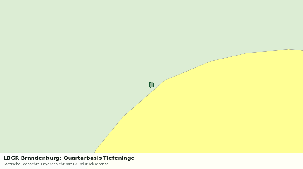 Statische Kartenansicht: LBGR Brandenburg: Quartärbasis-Tiefenlage