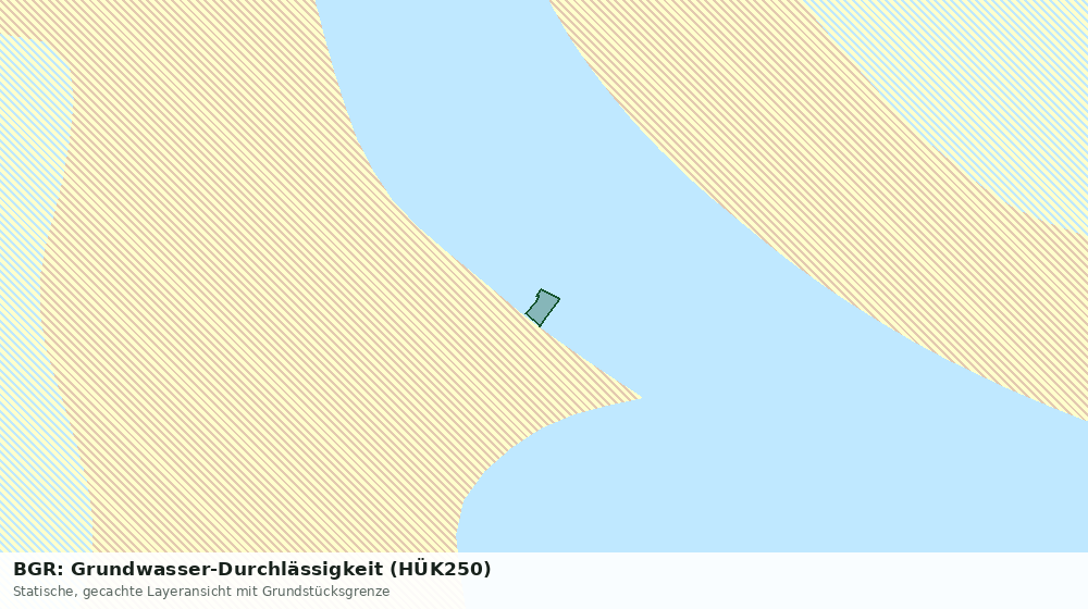 Statische Kartenansicht: BGR: Grundwasser-Durchlässigkeit (HÜK250)