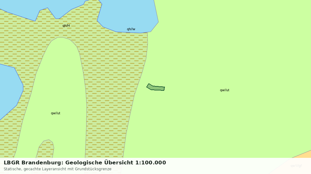 Statische Kartenansicht: LBGR Brandenburg: Geologische Übersicht 1:100.000