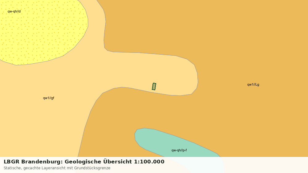 Statische Kartenansicht: LBGR Brandenburg: Geologische Übersicht 1:100.000