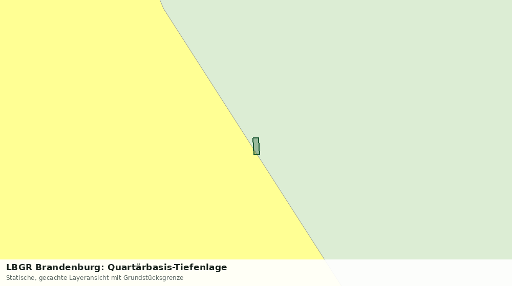 Statische Kartenansicht: LBGR Brandenburg: Quartärbasis-Tiefenlage