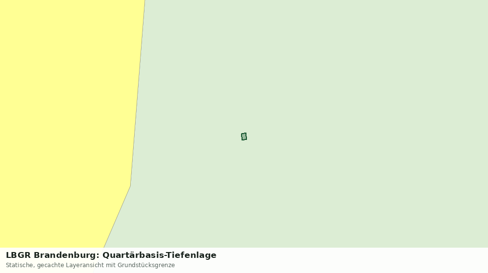 Statische Kartenansicht: LBGR Brandenburg: Quartärbasis-Tiefenlage