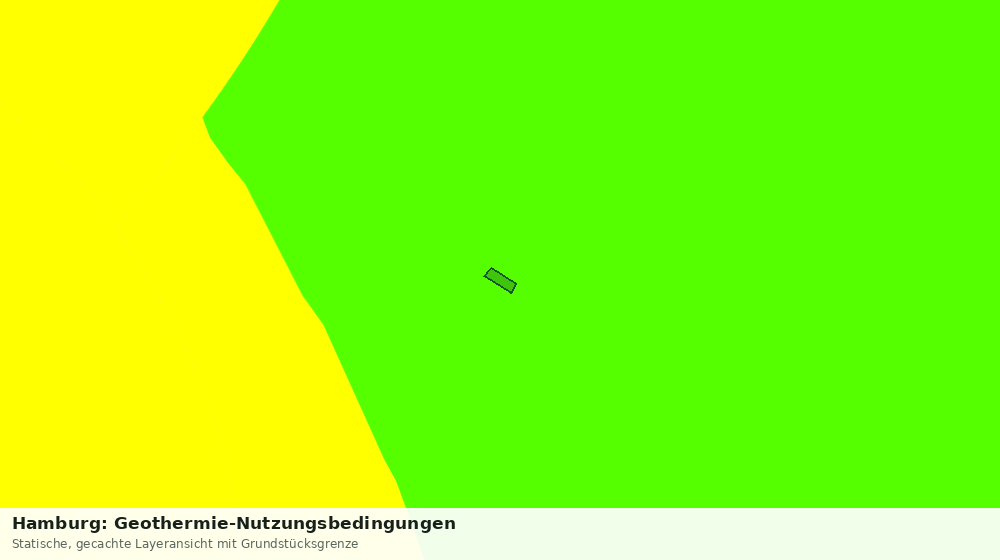 Statische Kartenansicht: Hamburg: Geothermie-Nutzungsbedingungen