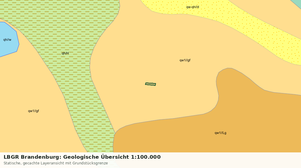 Statische Kartenansicht: LBGR Brandenburg: Geologische Übersicht 1:100.000