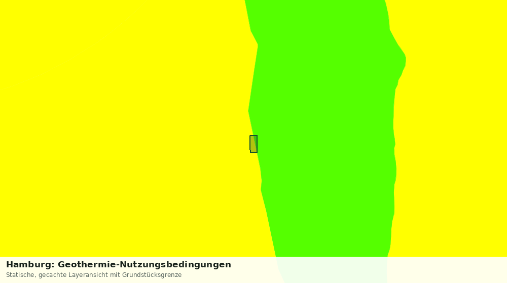 Statische Kartenansicht: Hamburg: Geothermie-Nutzungsbedingungen