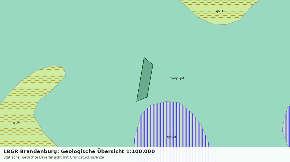 Statische Kartenansicht: LBGR Brandenburg: Geologische Übersicht 1:100.000