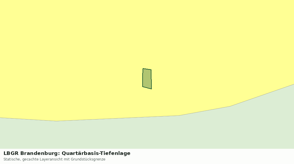 Statische Kartenansicht: LBGR Brandenburg: Quartärbasis-Tiefenlage
