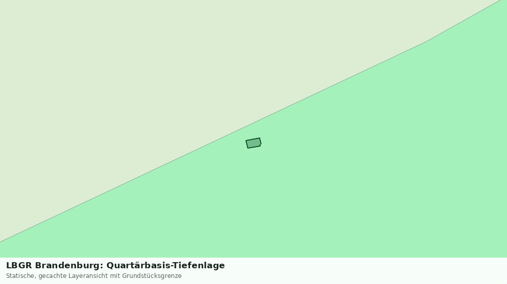 Statische Kartenansicht: LBGR Brandenburg: Quartärbasis-Tiefenlage