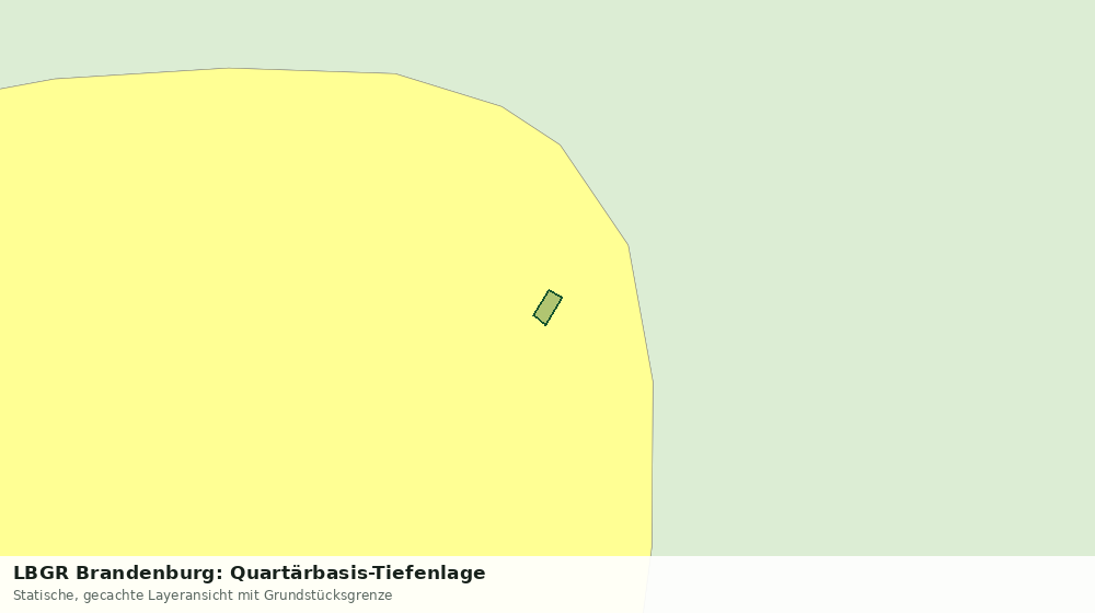 Statische Kartenansicht: LBGR Brandenburg: Quartärbasis-Tiefenlage