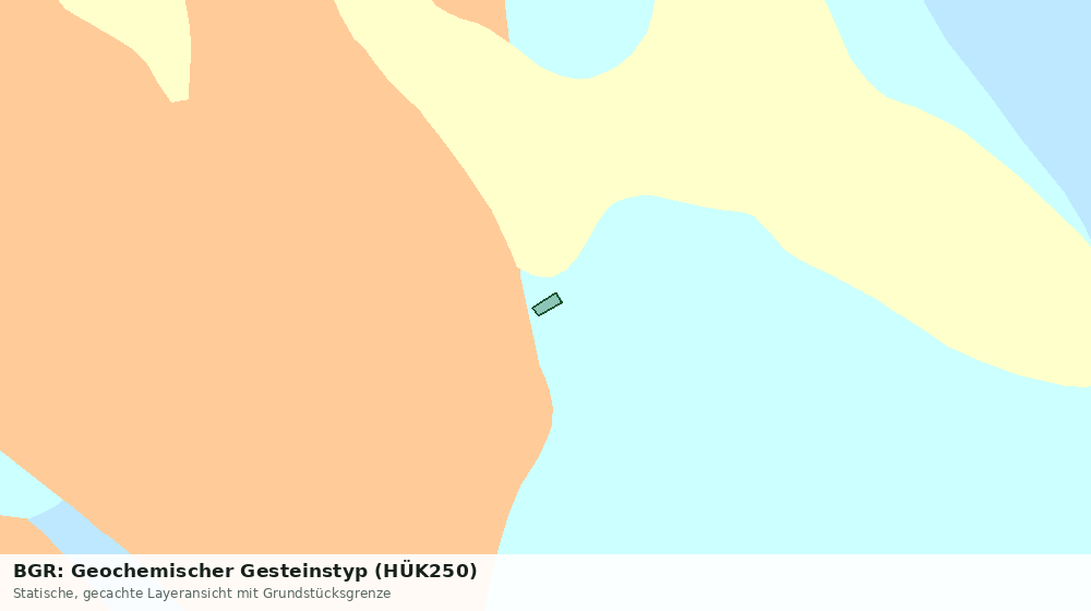 Statische Kartenansicht: BGR: Geochemischer Gesteinstyp (HÜK250)