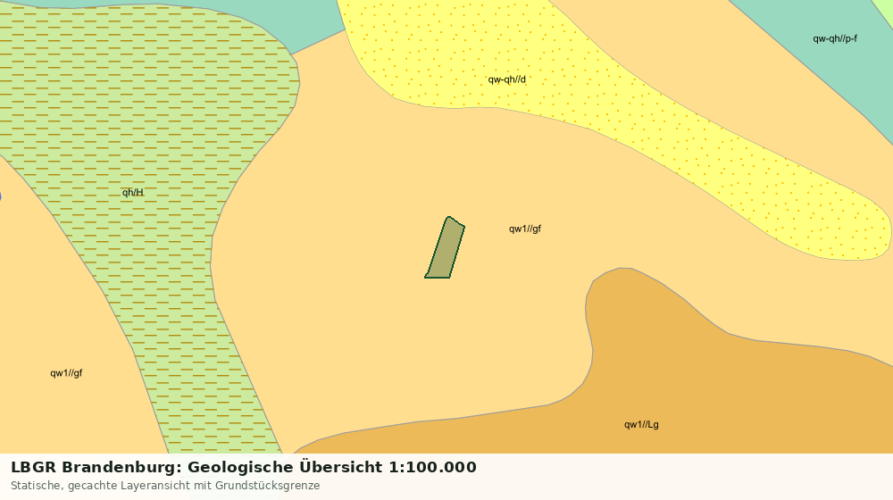 Statische Kartenansicht: LBGR Brandenburg: Geologische Übersicht 1:100.000