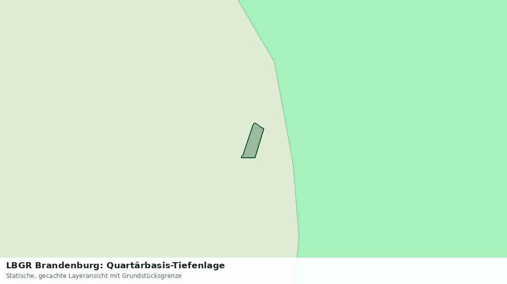 Statische Kartenansicht: LBGR Brandenburg: Quartärbasis-Tiefenlage