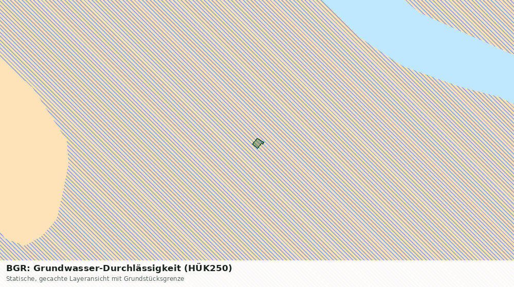 Statische Kartenansicht: BGR: Grundwasser-Durchlässigkeit (HÜK250)