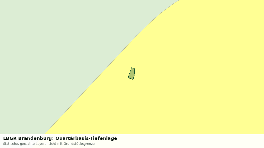 Statische Kartenansicht: LBGR Brandenburg: Quartärbasis-Tiefenlage