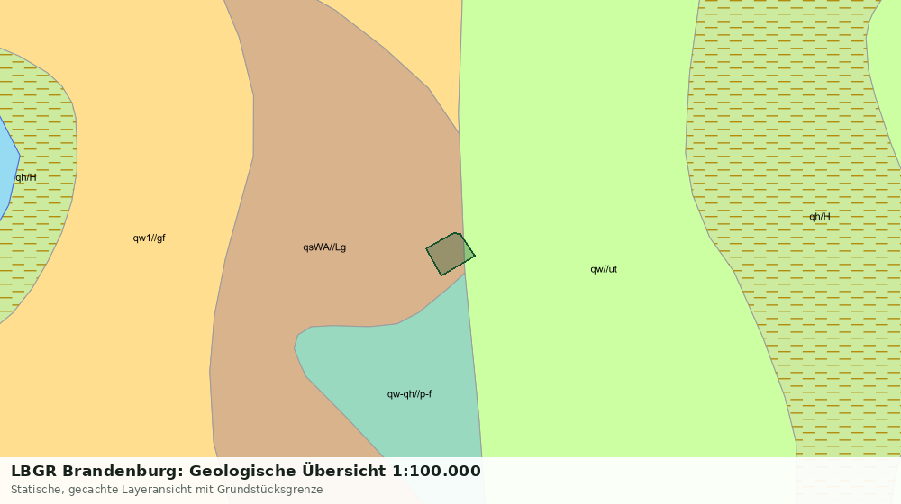Statische Kartenansicht: LBGR Brandenburg: Geologische Übersicht 1:100.000