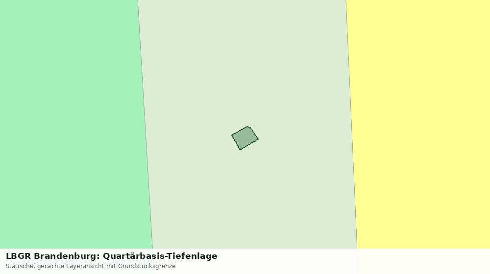 Statische Kartenansicht: LBGR Brandenburg: Quartärbasis-Tiefenlage