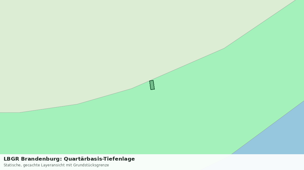Statische Kartenansicht: LBGR Brandenburg: Quartärbasis-Tiefenlage