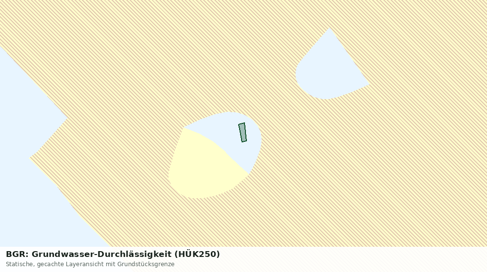 Statische Kartenansicht: BGR: Grundwasser-Durchlässigkeit (HÜK250)