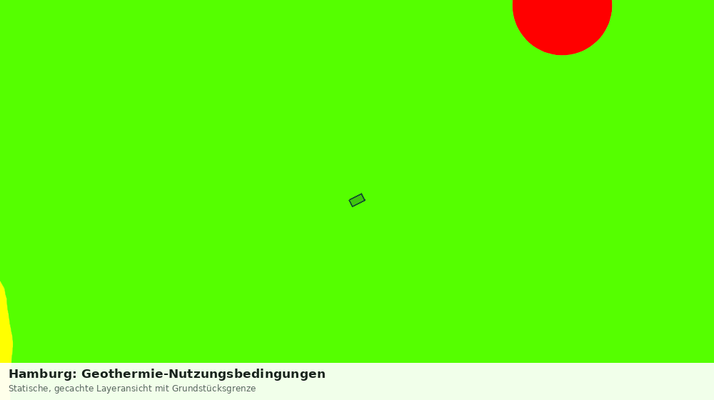 Statische Kartenansicht: Hamburg: Geothermie-Nutzungsbedingungen
