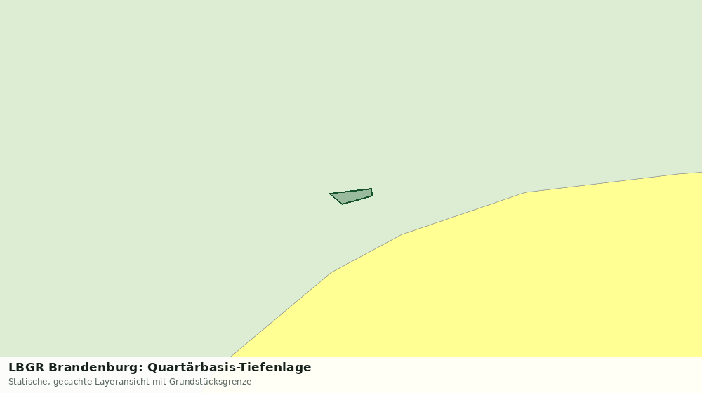 Statische Kartenansicht: LBGR Brandenburg: Quartärbasis-Tiefenlage