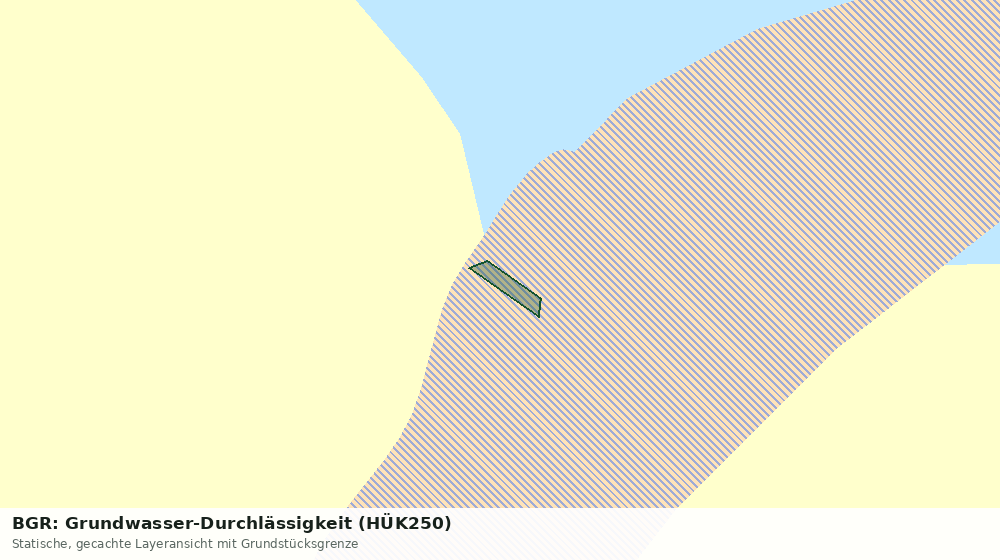 Statische Kartenansicht: BGR: Grundwasser-Durchlässigkeit (HÜK250)