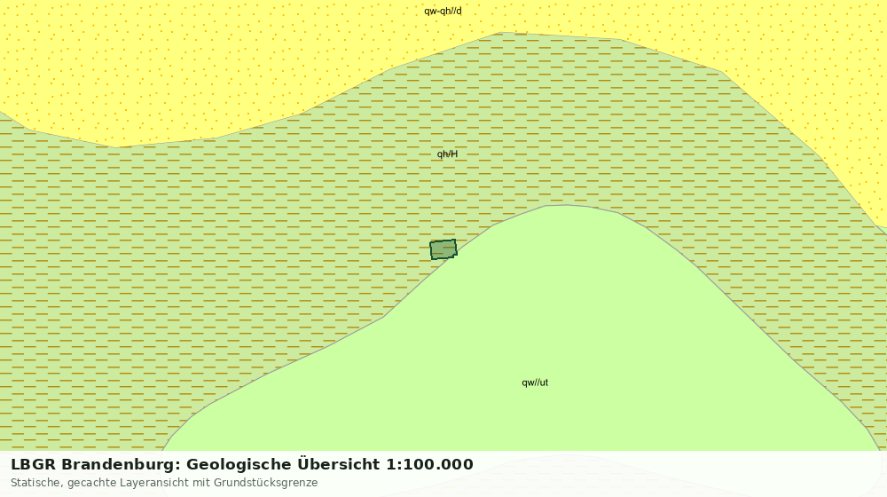Statische Kartenansicht: LBGR Brandenburg: Geologische Übersicht 1:100.000