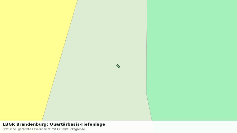 Statische Kartenansicht: LBGR Brandenburg: Quartärbasis-Tiefenlage