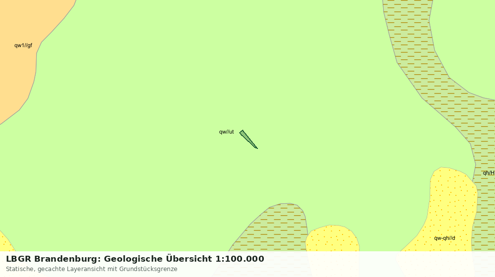 Statische Kartenansicht: LBGR Brandenburg: Geologische Übersicht 1:100.000