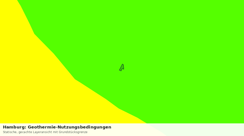 Statische Kartenansicht: Hamburg: Geothermie-Nutzungsbedingungen