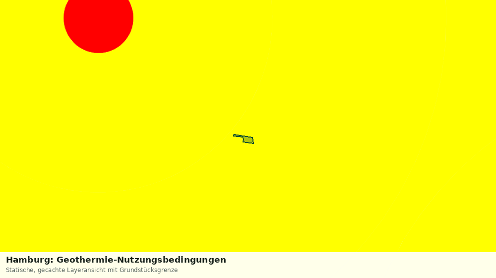 Statische Kartenansicht: Hamburg: Geothermie-Nutzungsbedingungen